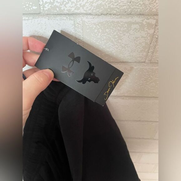 Men’s Under Armor Project Rock Loose Fit Black Terry Shorts Gym Lounge NWT - Picture 7 of 8